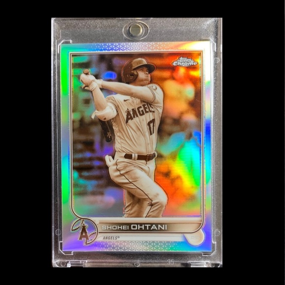 shohei ohtani rare card RARE* SHOHEI OHTANI BASEBALL CARD • TOPPS CHROME REFRACTOR SP